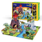 SET DE JOACA 3D MUNTELE DINOZAURILOR 54 PIESE - CUBIC FUN (CUDS1078h)