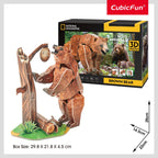 CUBIC FUN - 3D PUZZLE BROWN BEAR 88 PIECES - CUBIC FUN (CUDS1096h)