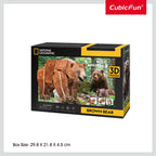 CUBIC FUN - 3D PUZZLE BROWN BEAR 88 PIECES - CUBIC FUN (CUDS1096h)