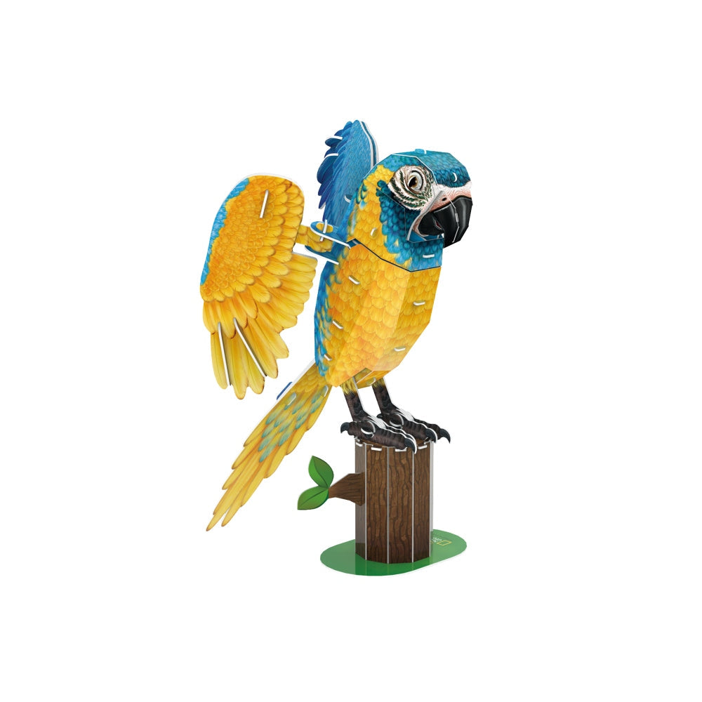 CUBIC FUN - 3D PUZZLE BLUE-NECKED PARROT 94 PIECES - CUBIC FUN (CUDS1097h)