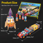 CUBIC FUN - 3D PUZZLE ROCKET LAUNCHER AND RACING CAR 88 PIECES - CUBIC FUN (CUDS1099h)