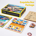 CUBIC FUN - 3D PUZZLE ROCKET LAUNCHER AND RACING CAR 88 PIECES - CUBIC FUN (CUDS1099h)