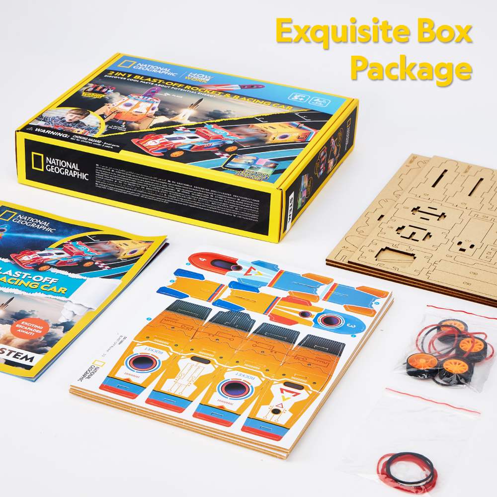 CUBIC FUN - 3D PUZZLE ROCKET LAUNCHER AND RACING CAR 88 PIECES - CUBIC FUN (CUDS1099h)