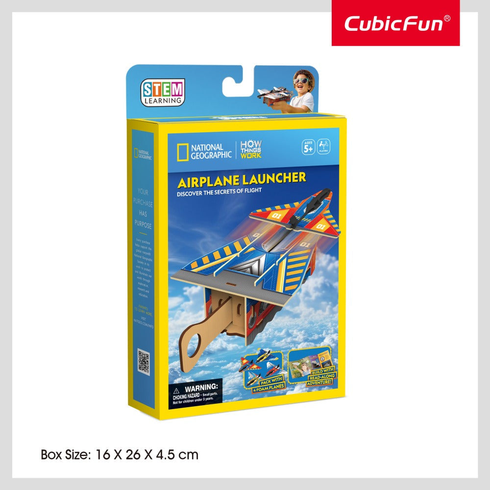 CUBIC FUN - 3D PUZZLE AIRCRAFT LAUNCHER 53 PIECES - CUBIC FUN (CUDS1115h)