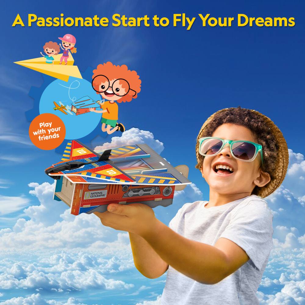 CUBIC FUN - 3D PUZZLE AIRCRAFT LAUNCHER 53 PIECES - CUBIC FUN (CUDS1115h)