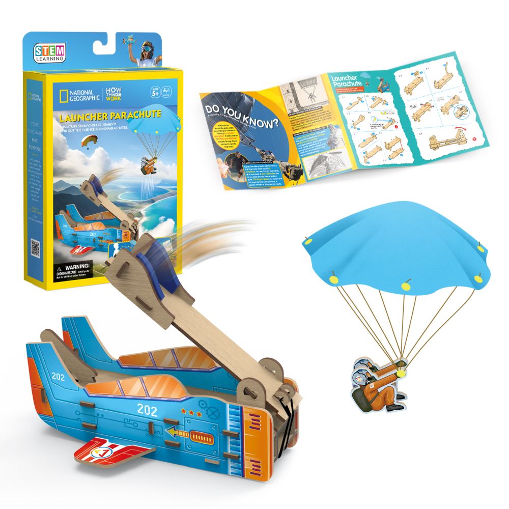 CUBIC FUN - 3D PUZZLE PARACHUTE LAUNCHER 48 PIECES - CUBIC FUN (CUDS1120h)