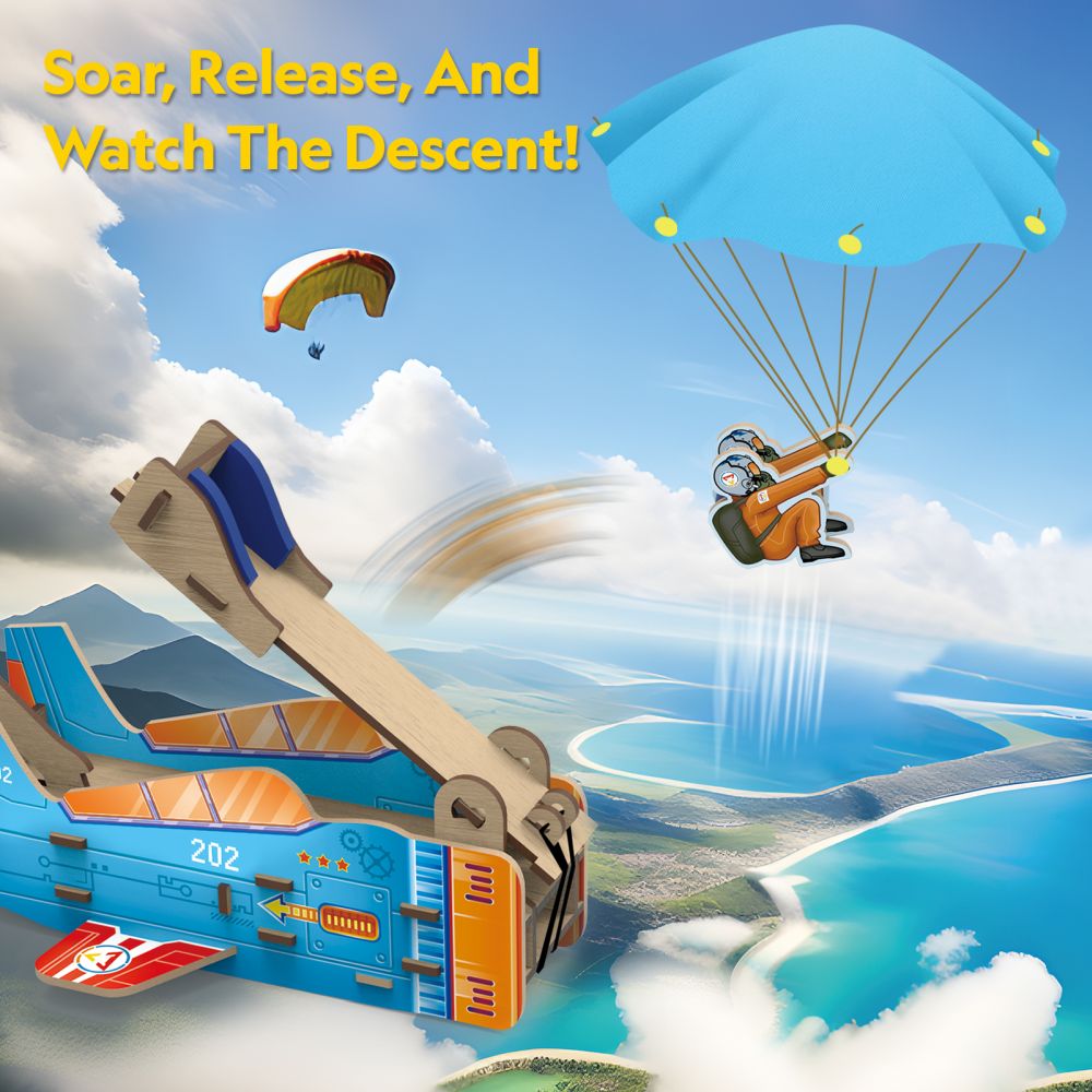 CUBIC FUN - 3D PUZZLE PARACHUTE LAUNCHER 48 PIECES - CUBIC FUN (CUDS1120h)