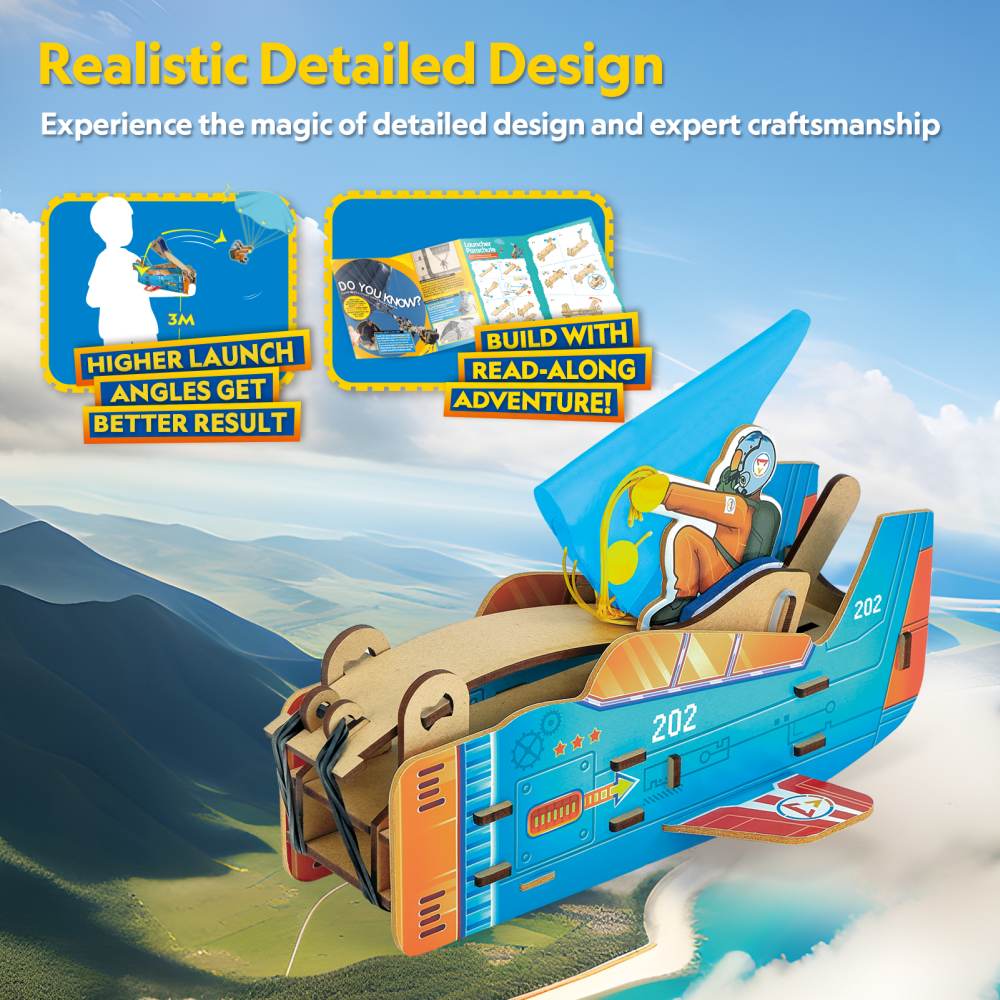 CUBIC FUN - 3D PUZZLE PARACHUTE LAUNCHER 48 PIECES - CUBIC FUN (CUDS1120h)