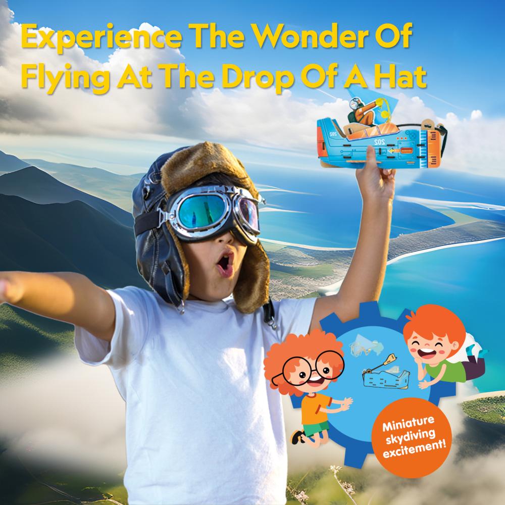 CUBIC FUN - 3D PUZZLE PARACHUTE LAUNCHER 48 PIECES - CUBIC FUN (CUDS1120h)