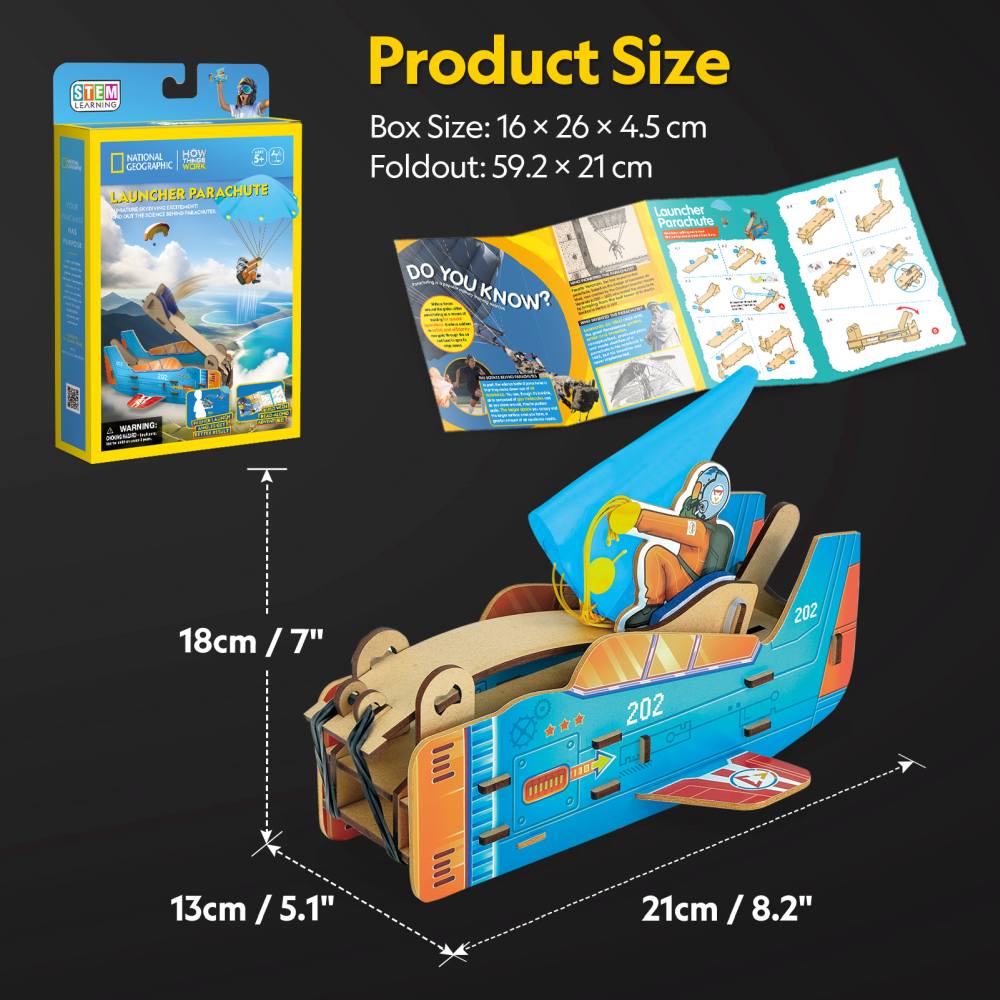 CUBIC FUN - 3D PUZZLE PARACHUTE LAUNCHER 48 PIECES - CUBIC FUN (CUDS1120h)