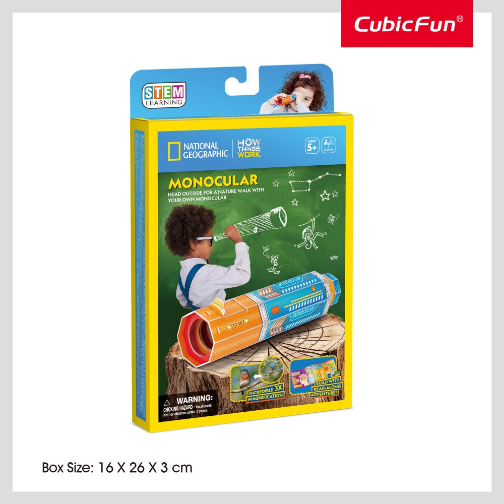FUN CUBIC - 14 PIECE 3D PUZZLE MONOCULAR - FUN CUBIC (CUDS1122h)
