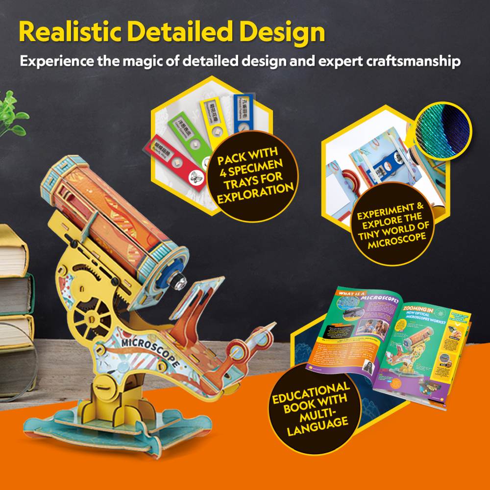 JOC EDUCATIV STEM NATIONAL GEOGRAPHIC PUZZLE 3D MICROSCOP - CUBIC FUN (CUDS1127h)