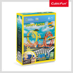 JOC EDUCATIV STEM NATIONAL GEOGRAPHIC PUZZLE 3D CURSA TRASNITA - CUBIC FUN (CUDS1130h)