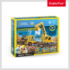 JOC EDUCATIV STEM NATIONAL GEOGRAPHIC PUZZLE 3D EXCAVATOR SI STIVUITOR - CUBIC FUN (CUDS1131h)