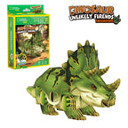 NATIONAL GEOGRAPHIC DINOZAURI PUZZLE 3D TRICERATOPS 61 PIESE - CUBIC FUN (CUDS1168h)