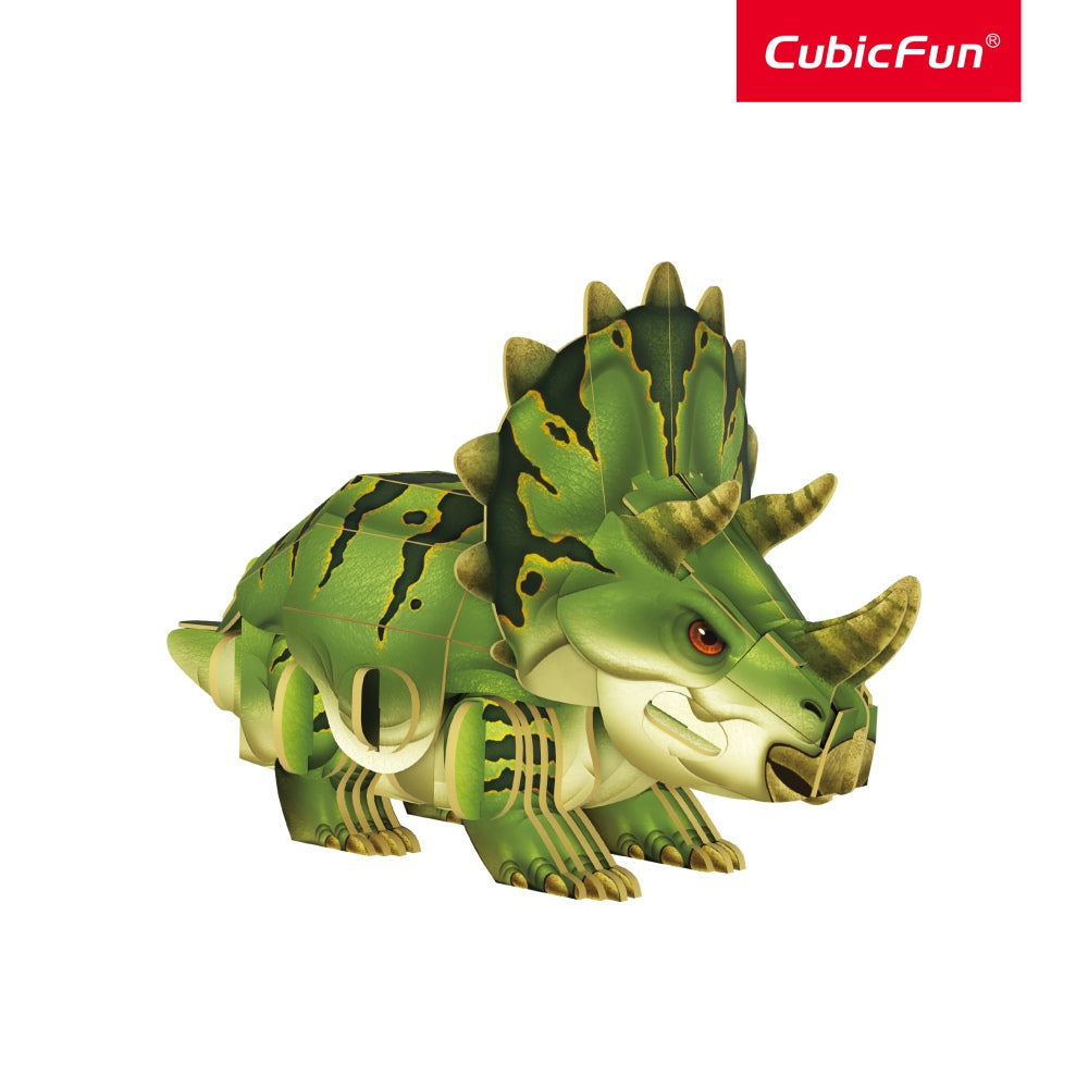 NATIONAL GEOGRAPHIC DINOZAURI PUZZLE 3D TRICERATOPS 61 PIESE - CUBIC FUN (CUDS1168h)