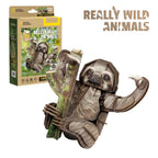 ANIMALE SALBATICE PUZZLE 3D LENES CU TREI DEGETE 52 PIESE - CUBIC FUN (CUDS1175h)