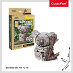 ANIMALE SALBATICE PUZZLE 3D KOALA 60 PIESE - CUBIC FUN (CUDS1176h)