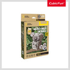 ANIMALE SALBATICE PUZZLE 3D KOALA 60 PIESE - CUBIC FUN (CUDS1176h)