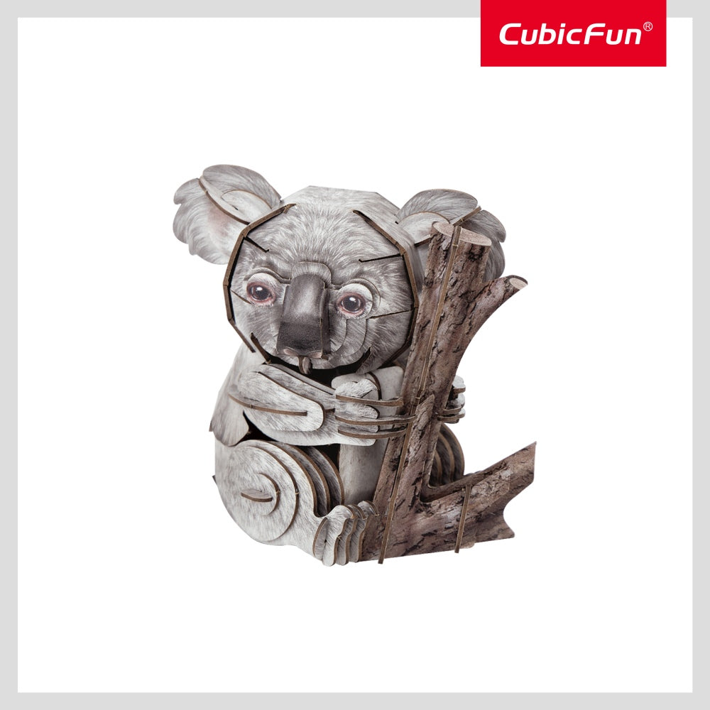ANIMALE SALBATICE PUZZLE 3D KOALA 60 PIESE - CUBIC FUN (CUDS1176h)