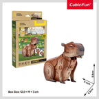 ANIMALE SALBATICE PUZZLE 3D CAPIBARA 56 PIESE - CUBIC FUN (CUDS1177h)
