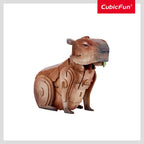 ANIMALE SALBATICE PUZZLE 3D CAPIBARA 56 PIESE - CUBIC FUN (CUDS1177h)