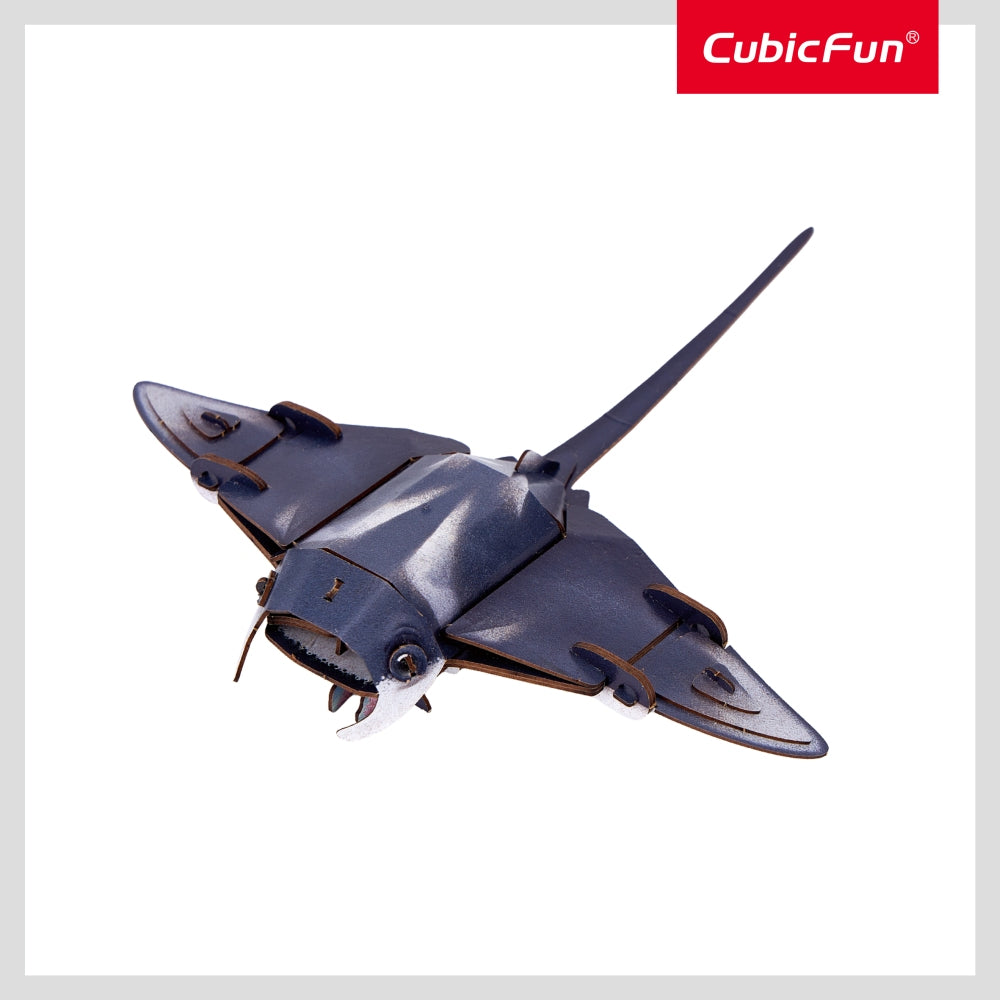 ANIMALE SALBATICE PUZZLE 3D DIAVOL DE MARE 53 PIESE - CUBIC FUN (CUDS1178h)