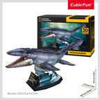 NATIONAL GEOGRAPHIC PUZZLE 3D MOSASAURUS 76 PIESE - CUBIC FUN (CUDS1194h)