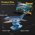 NATIONAL GEOGRAPHIC PUZZLE 3D MOSASAURUS 76 PIESE - CUBIC FUN (CUDS1194h)