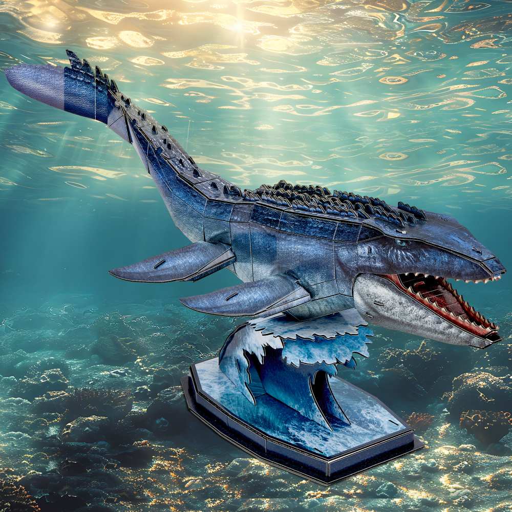 NATIONAL GEOGRAPHIC PUZZLE 3D MOSASAURUS 76 PIESE - CUBIC FUN (CUDS1194h)