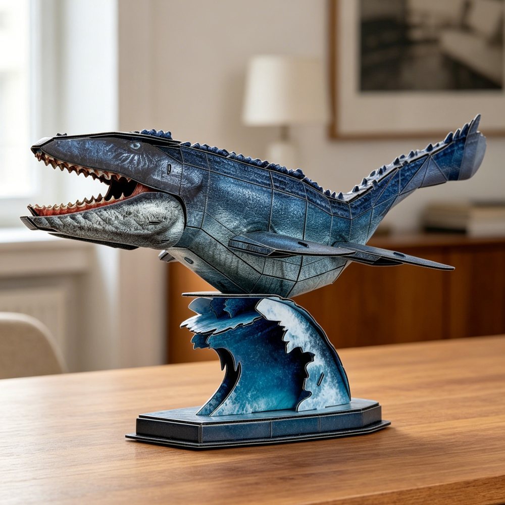 NATIONAL GEOGRAPHIC PUZZLE 3D MOSASAURUS 76 PIESE - CUBIC FUN (CUDS1194h)
