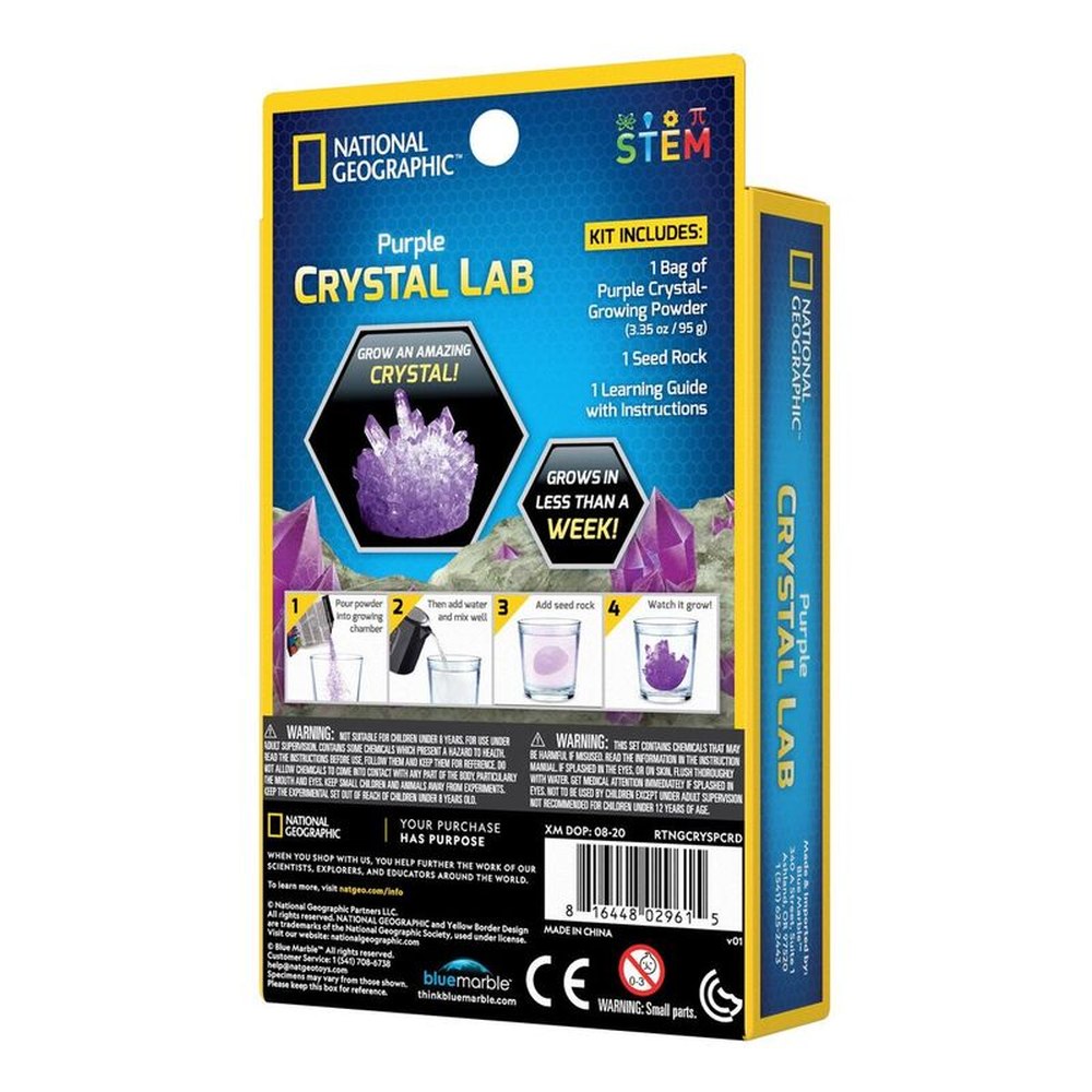 SET EDUCATIV MINI LABORATOR DE CRESTERE CRISTALE VIOLET - NATIONAL GEOGRAPHIC (NG29615)