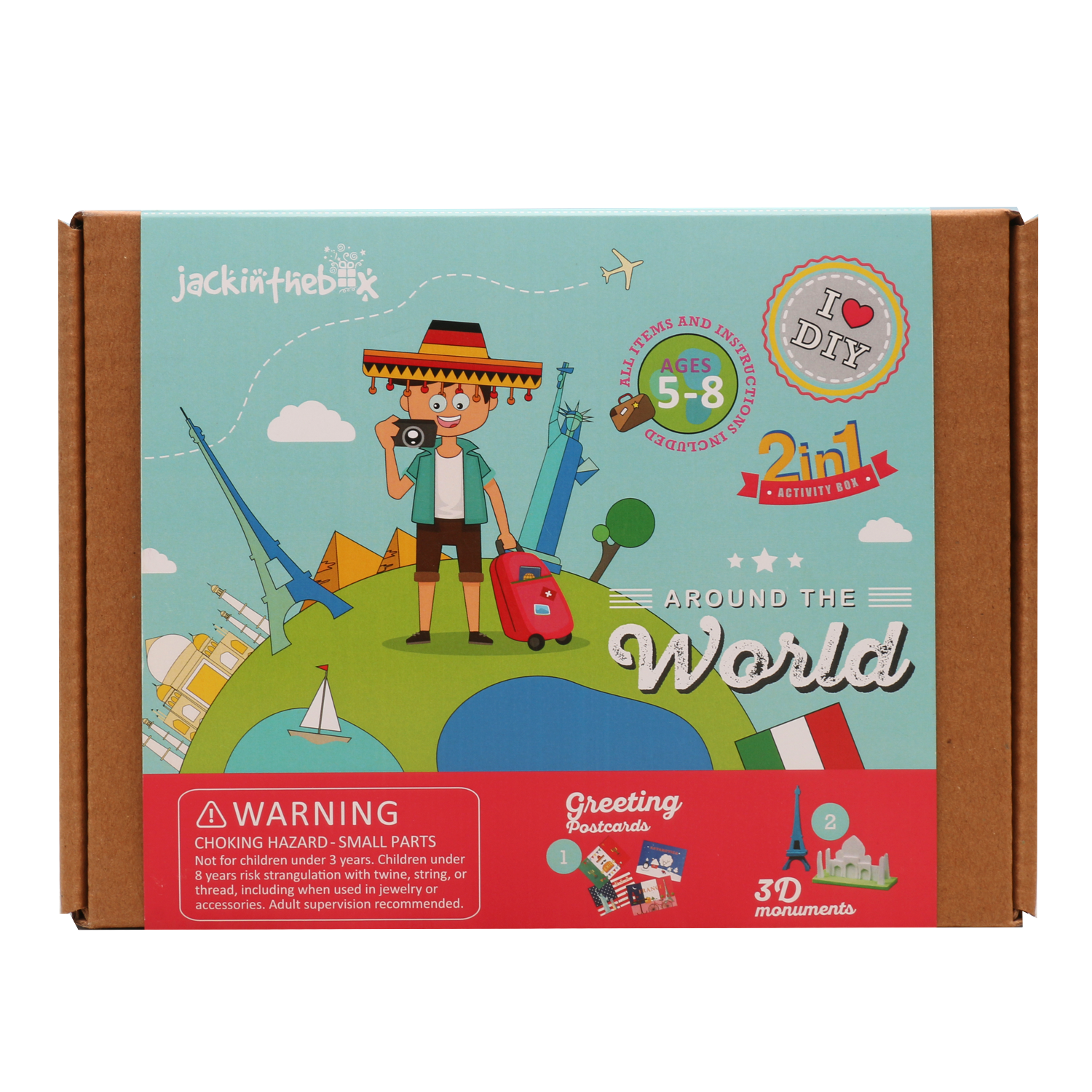 KIT CREATIE 2-IN-1 IN JURUL LUMII - JACK IN THE BOX (JK10018)