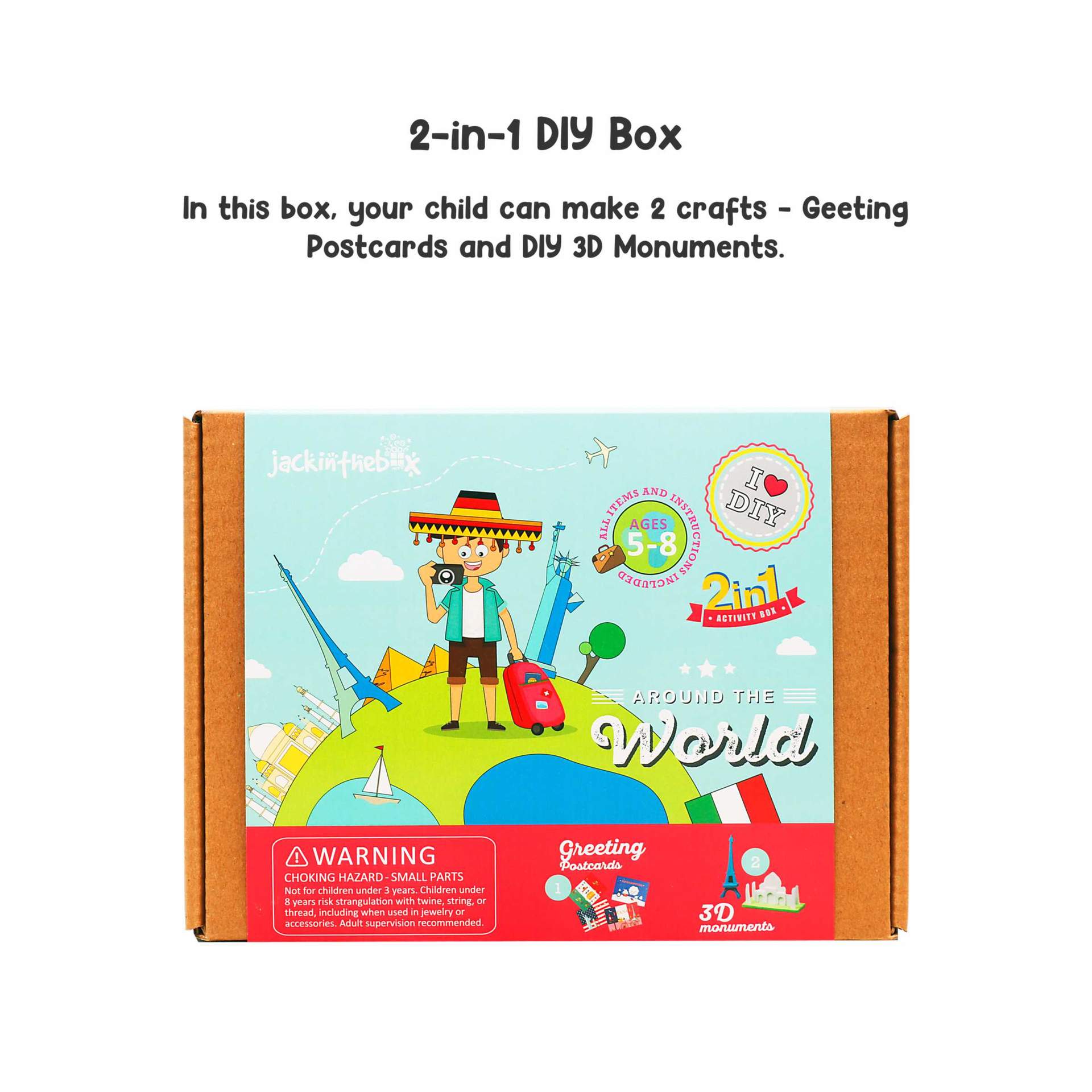 KIT CREATIE 2-IN-1 IN JURUL LUMII - JACK IN THE BOX (JK10018)
