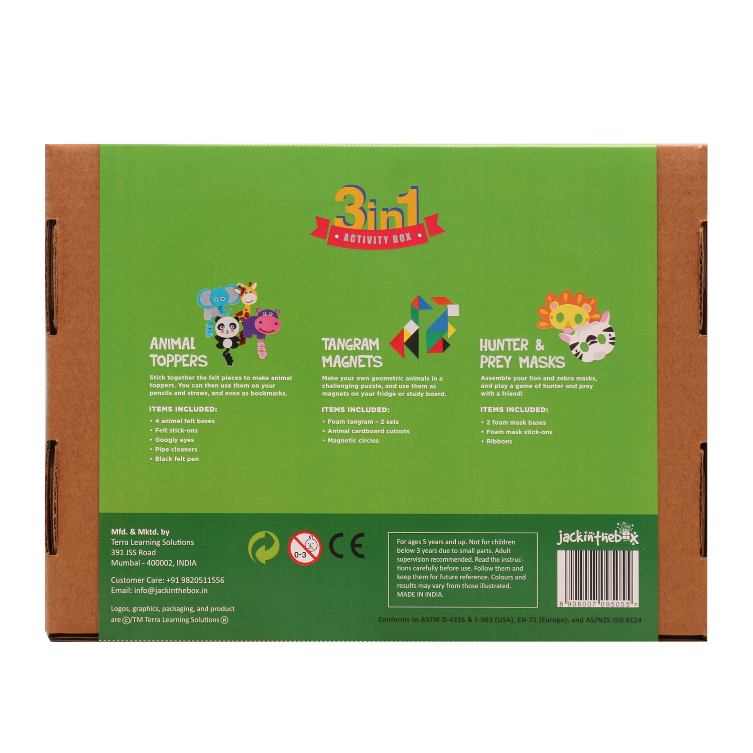 KIT CREATIE 3-IN-1 SAFARI IN JUNGLA - JACK IN THE BOX (JK10020)