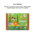 KIT CREATIE 3-IN-1 SAFARI IN JUNGLA - JACK IN THE BOX (JK10020)