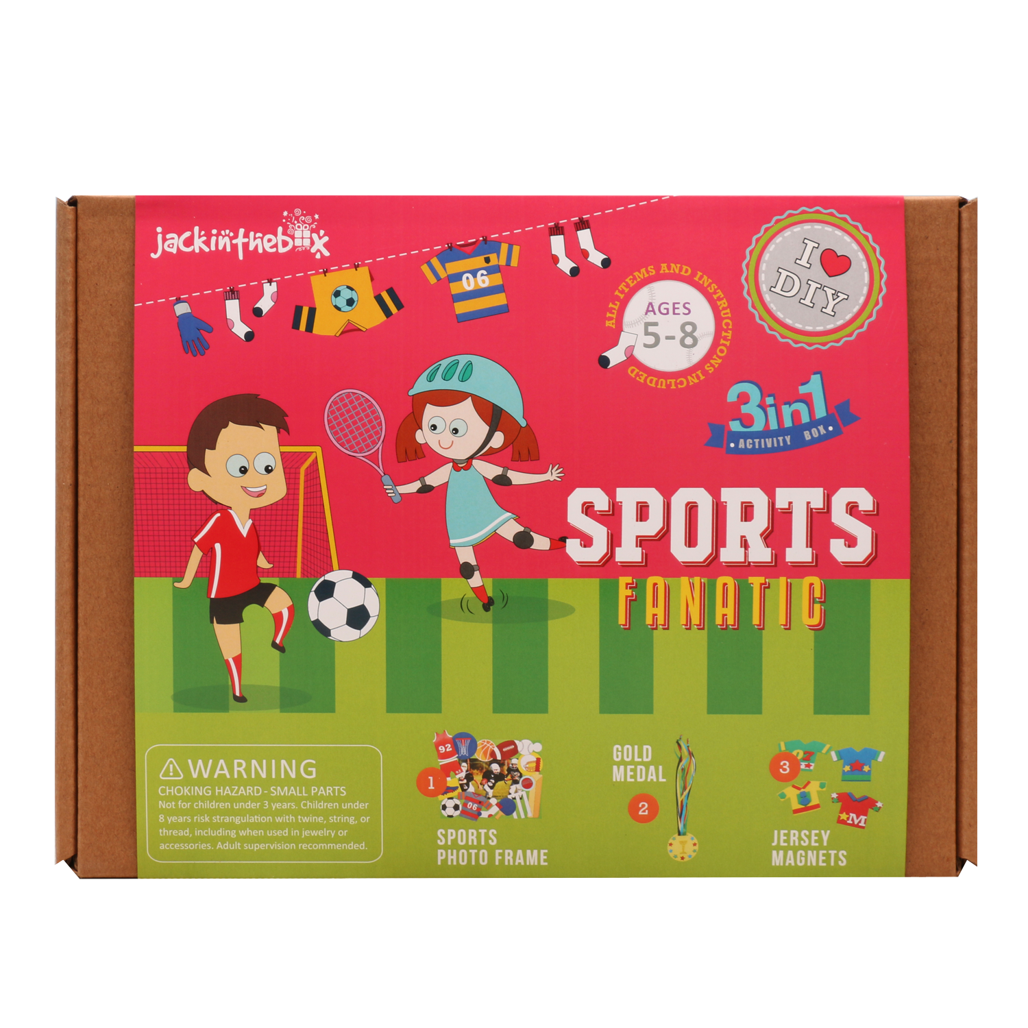 KIT CREATIE 3-IN-1 IUBITORI DE SPORTURI - JACK IN THE BOX (JK10023)