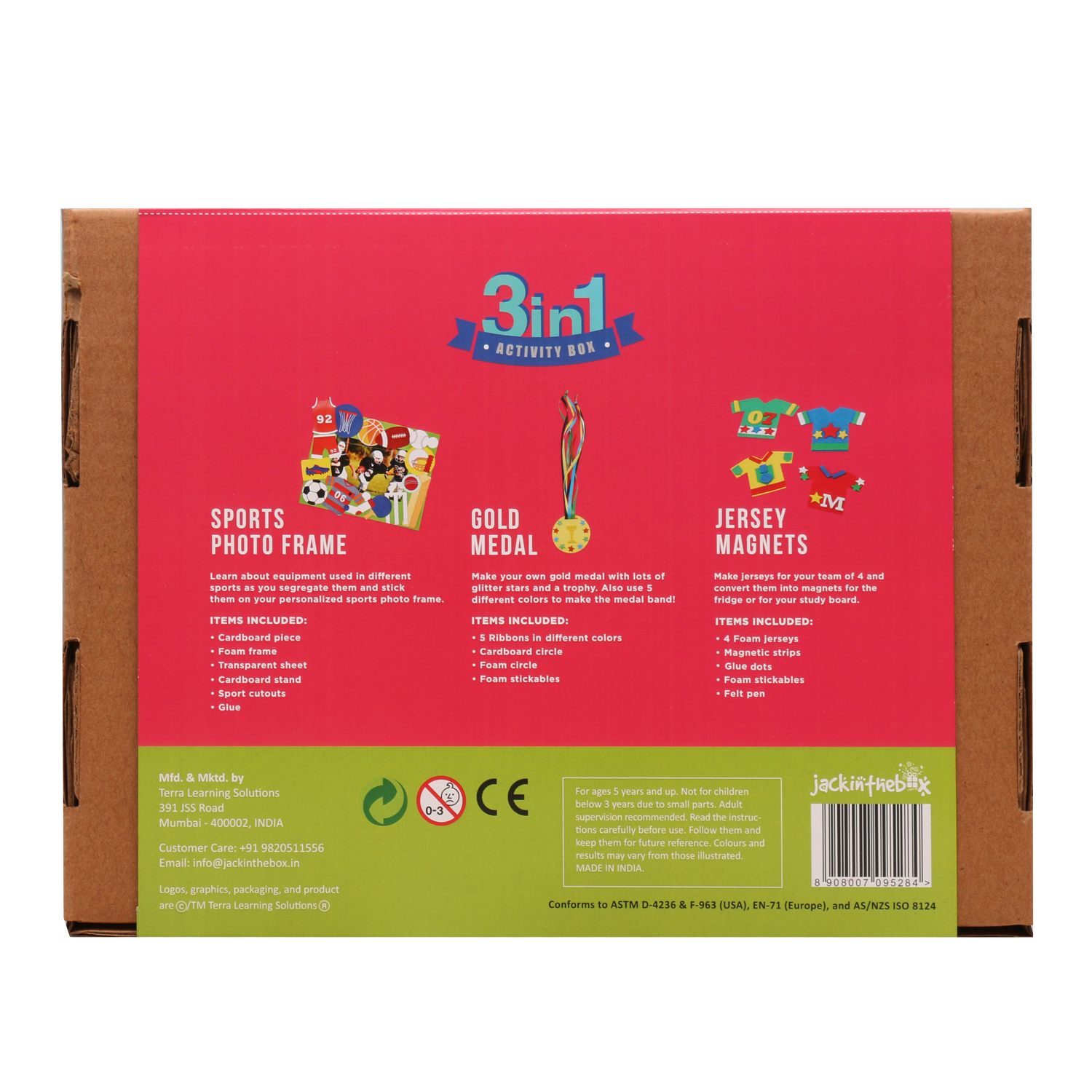 KIT CREATIE 3-IN-1 IUBITORI DE SPORTURI - JACK IN THE BOX (JK10023)