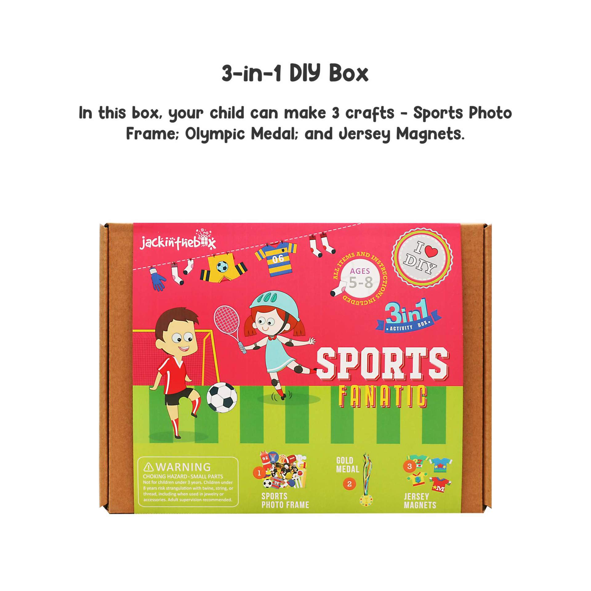 KIT CREATIE 3-IN-1 IUBITORI DE SPORTURI - JACK IN THE BOX (JK10023)