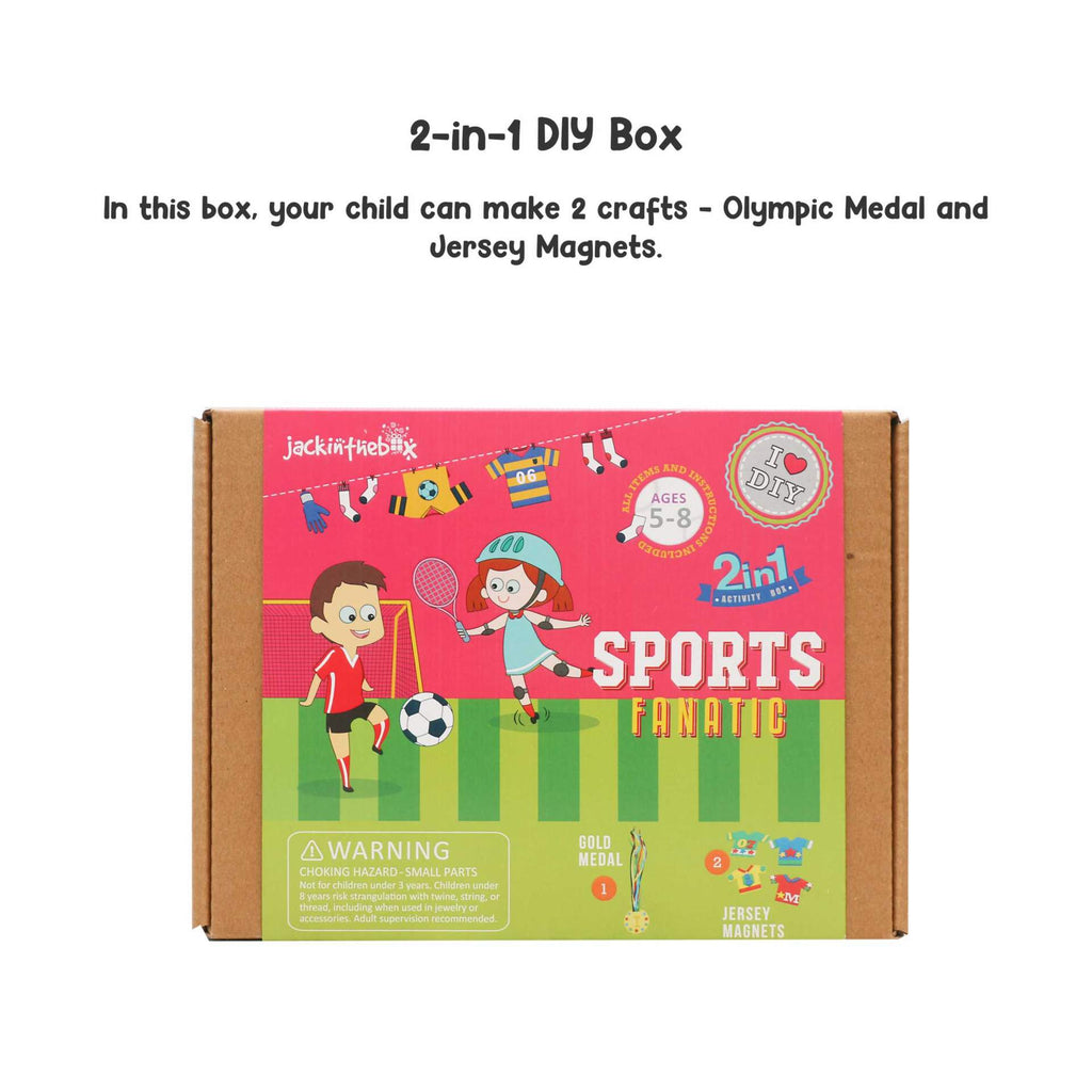 KIT CREATIE 2-IN-1 IUBITORI DE SPORTURI - JACK IN THE BOX (JK10024)