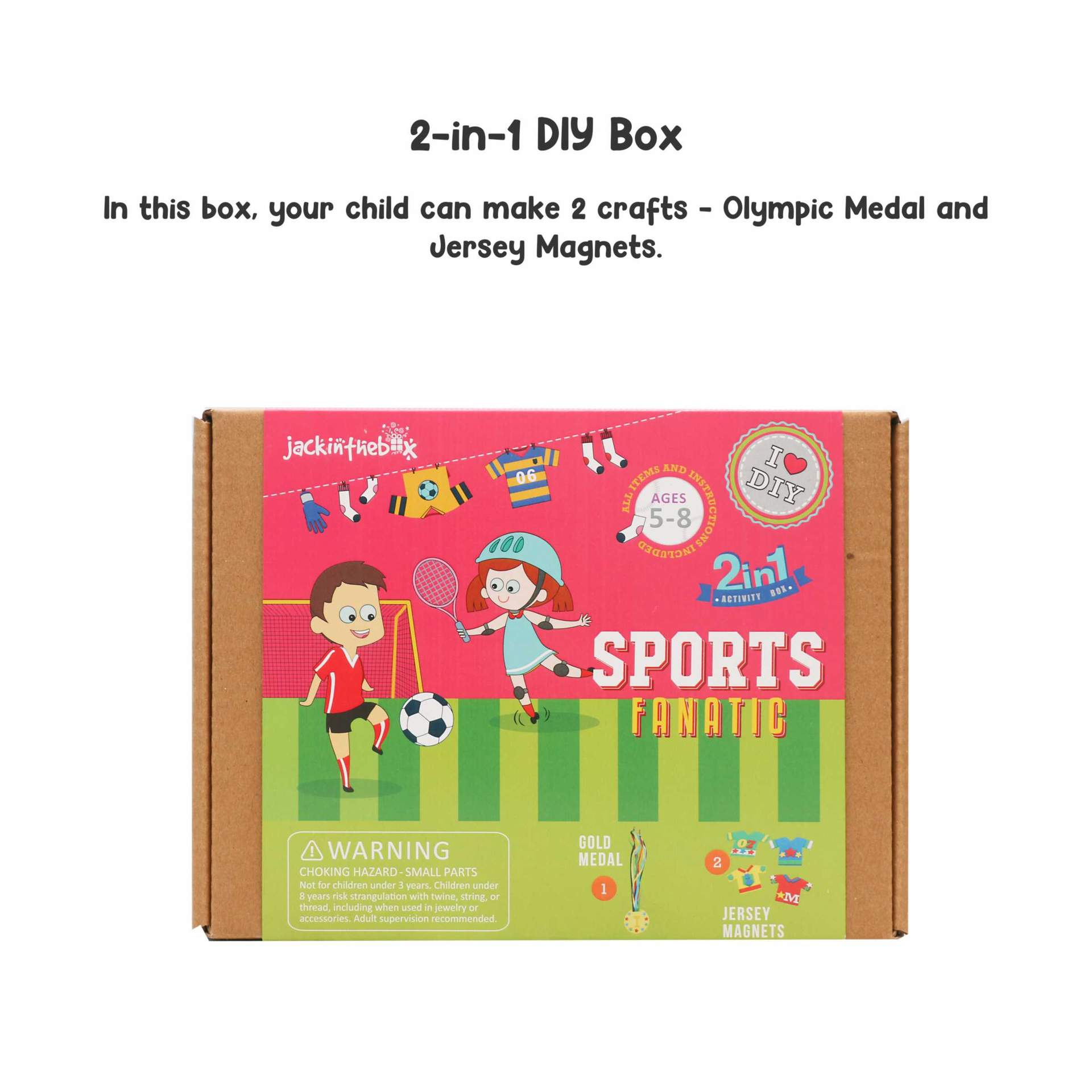 KIT CREATIE 2-IN-1 IUBITORI DE SPORTURI - JACK IN THE BOX (JK10024)