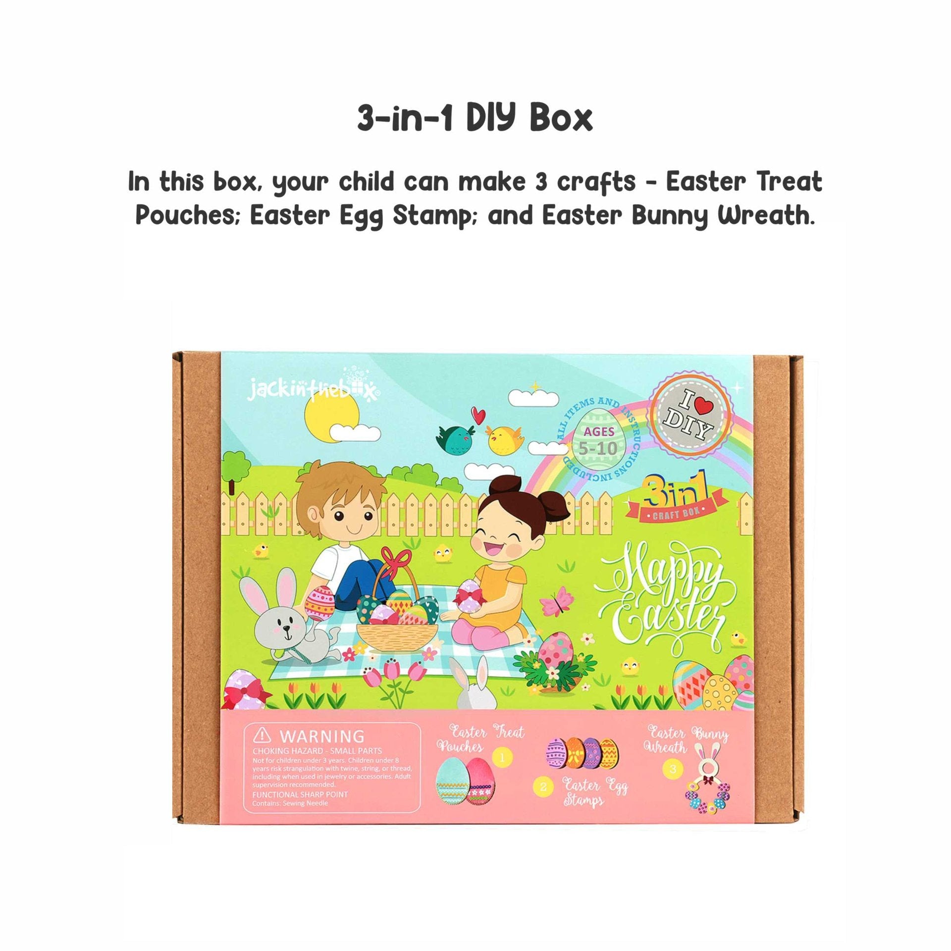 KIT CREATIE 3-IN-1 PASTE FERICIT - JACK IN THE BOX (JK10046)