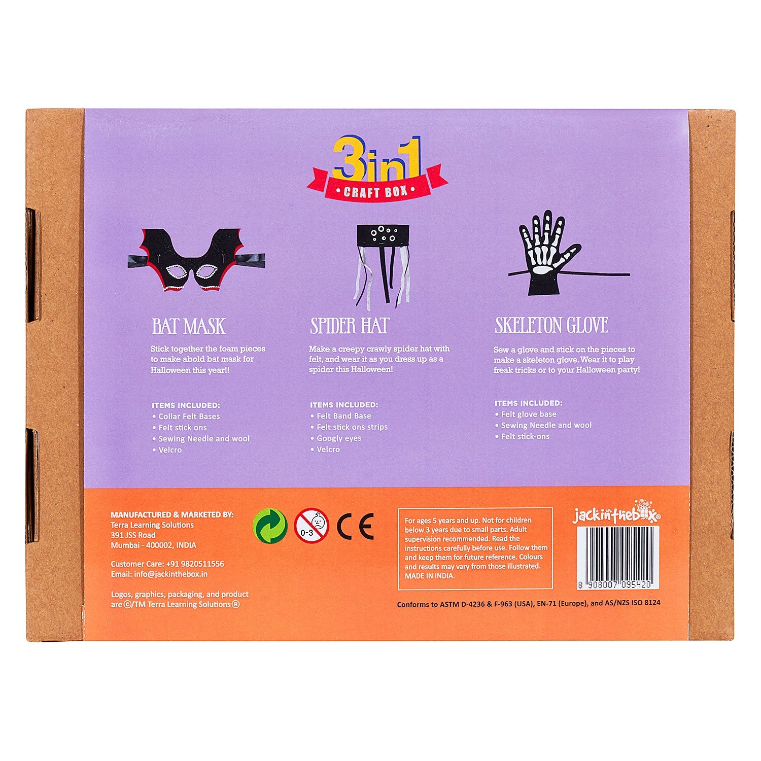 KIT CREATIE 3-IN-1 HALLOWEEN FERICIT - JACK IN THE BOX (JK10062)