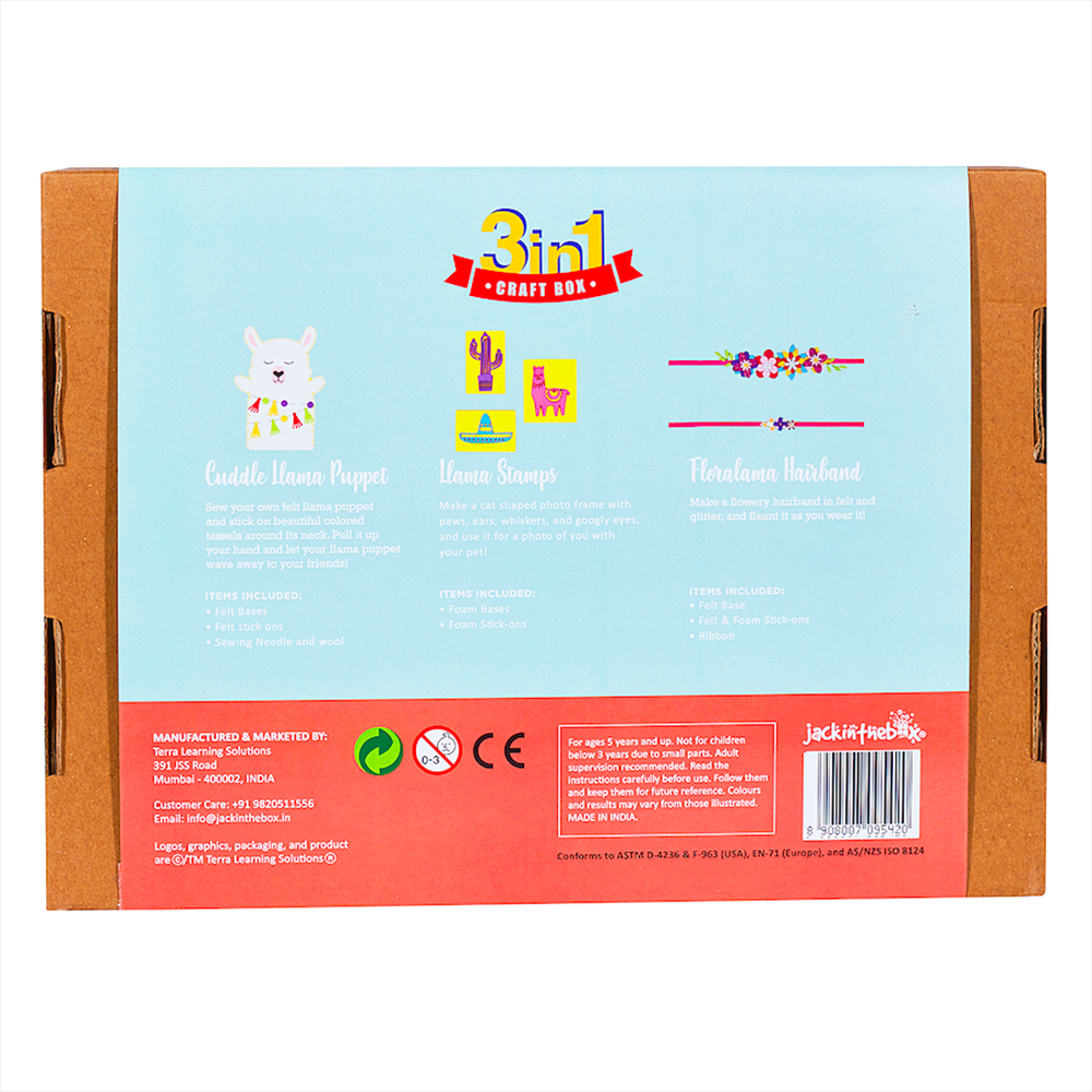 KIT CREATIE 3-IN-1 LAMA - JACK IN THE BOX (JK10065)