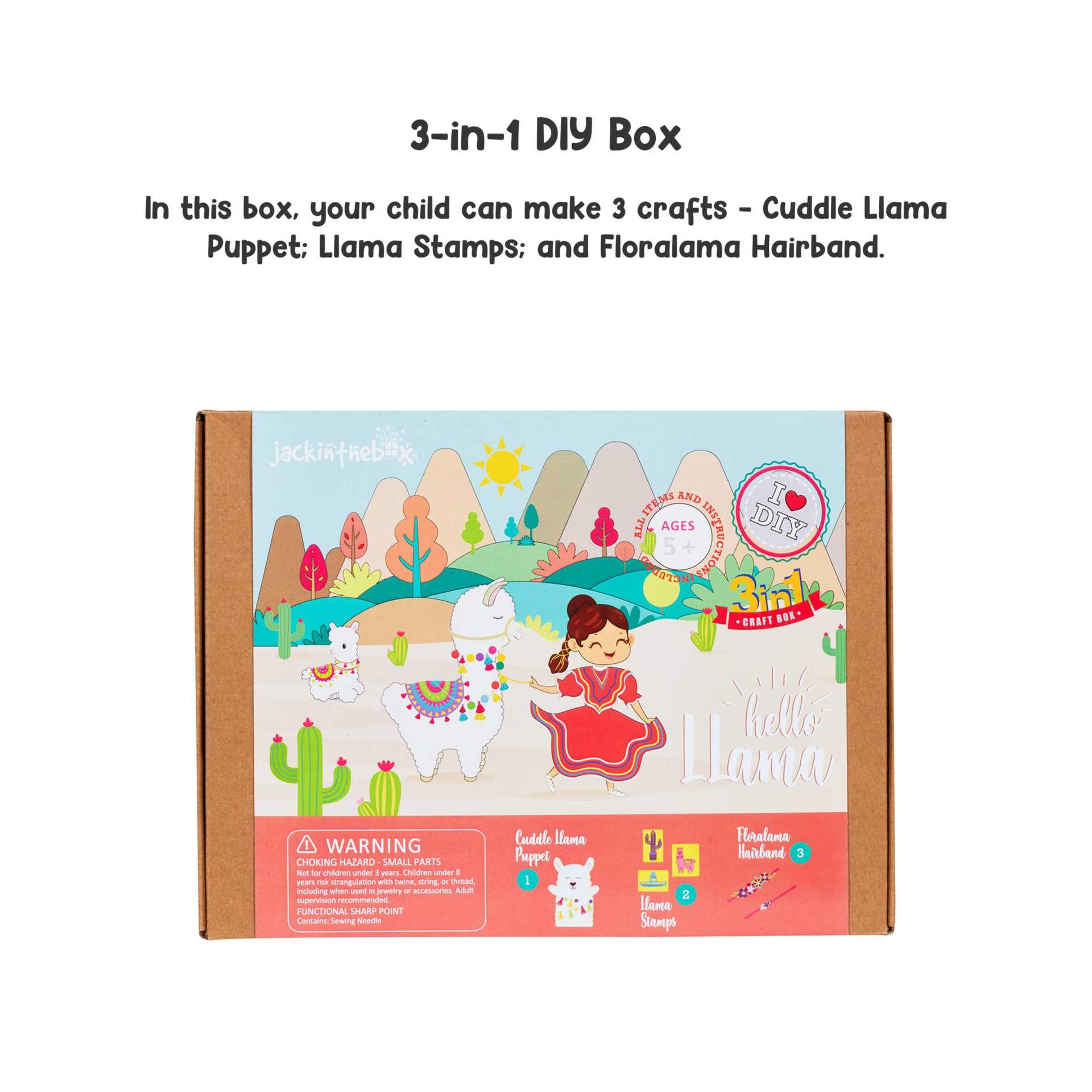KIT CREATIE 3-IN-1 LAMA - JACK IN THE BOX (JK10065)