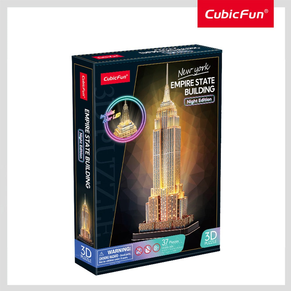 CUBIC FUN - PUZZLE 3D LED EMPIRE STATE BUILDING 37 PIECES - CUBIC FUN (CUL539h)
