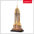 CUBIC FUN - PUZZLE 3D LED EMPIRE STATE BUILDING 37 PIECES - CUBIC FUN (CUL539h)