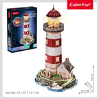CUBIC FUN - 3D LED HEADLIGHT PUZZLE 72 PIECES - CUBIC FUN (CUL540h)