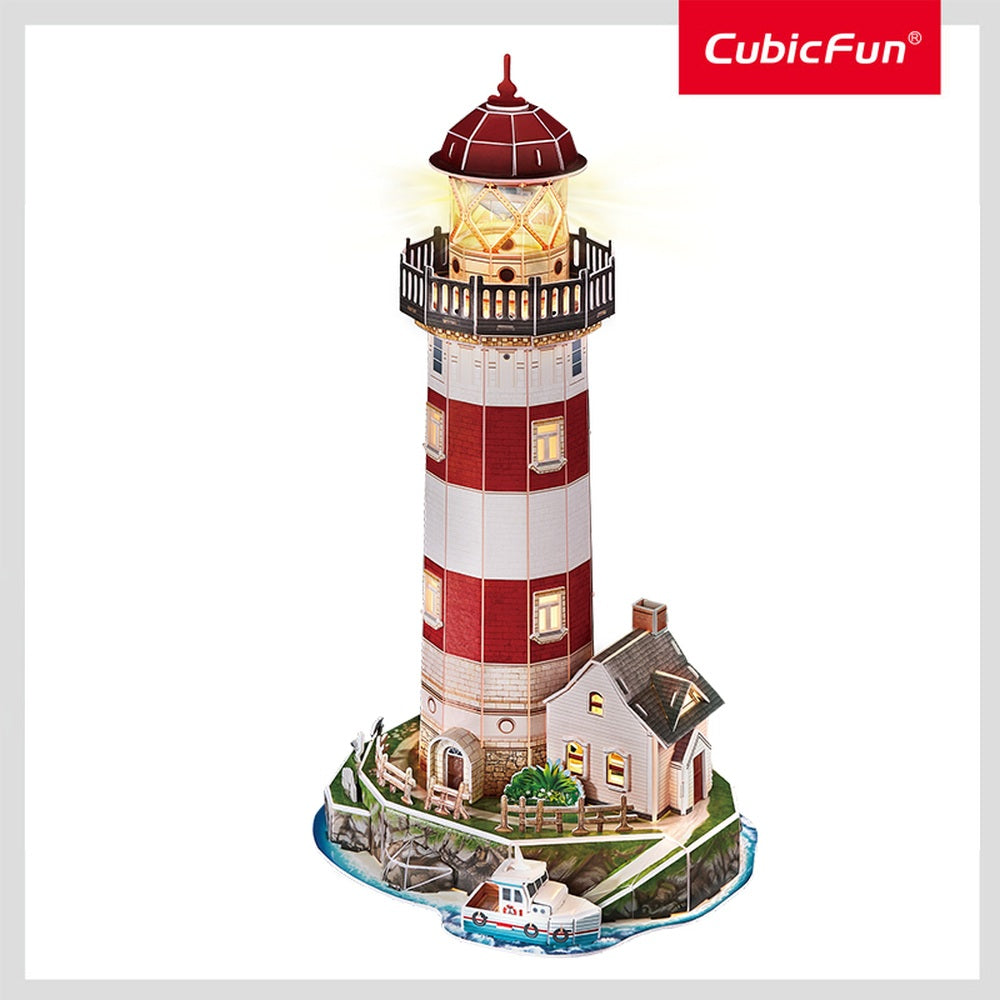 CUBIC FUN - 3D LED HEADLIGHT PUZZLE 72 PIECES - CUBIC FUN (CUL540h)