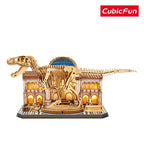 PUZZLE 3D CU LED MUZEUL NATURAL T-REX 262 PIESE - CUBIC FUN (CUL546h)